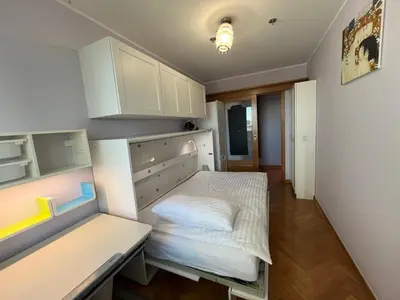 Łóżko lub łóżka w pokoju w obiekcie 2 Bedroom Apartament, 57m2, Workspace, Central Warsaw