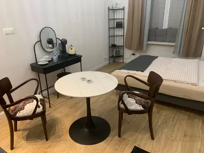 Łóżko lub łóżka w pokoju w obiekcie Apartament w Centrum Warszawy
