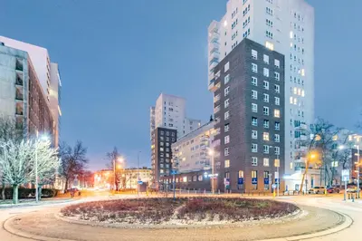 Budynek, w którym mieści się apartament