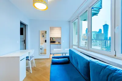 Kuchnia lub aneks kuchenny w obiekcie Blue Haven Apartment City Center