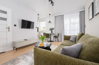 Telewizja i/lub zestaw kina domowego w obiekcie P&O Apartments Stegny - Mokotów