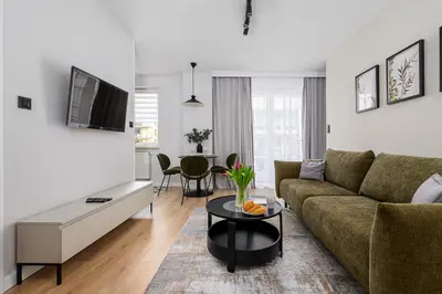 Część wypoczynkowa w obiekcie P&O Apartments Stegny - Mokotów