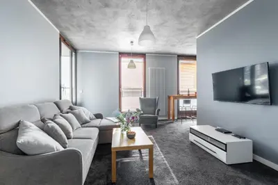 Telewizja i/lub zestaw kina domowego w obiekcie P&O Apartments Kolejowa IV