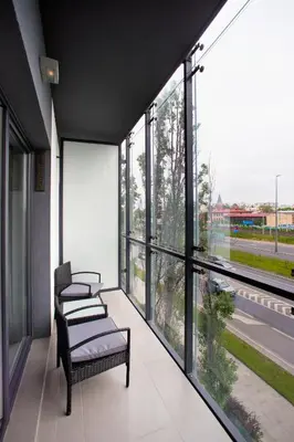 Balkon lub taras w obiekcie P&O Apartment Zachodni IV