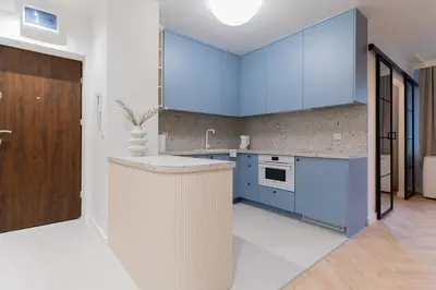 Kuchnia lub aneks kuchenny w obiekcie Warsaw Concierge Waszyngton II