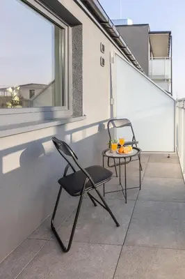 Balkon lub taras w obiekcie SuperApart Modern Stay Ursynów Pileckiego - Parking w cenie