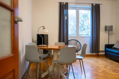 Część wypoczynkowa w obiekcie Warsaw Mokotów - 56m2, Metro Nearby - by Rentujemy