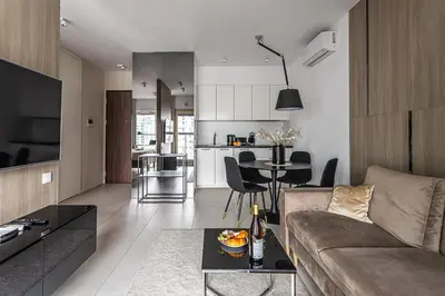 Część wypoczynkowa w obiekcie P&O Apartments Mennica Residence VII
