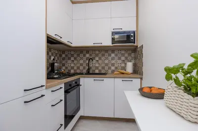 Kuchnia lub aneks kuchenny w obiekcie ShortStayPoland Twarda B35