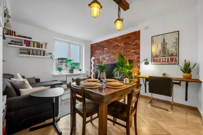 Część wypoczynkowa w obiekcie Warsaw Downtown Apartment - 50m2, Top Location - by Rentujemy