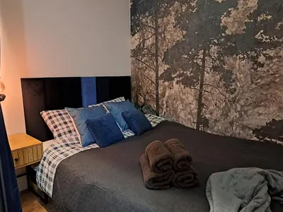 Łóżko lub łóżka w pokoju w obiekcie Chillout Apartment GIS17 - free parking
