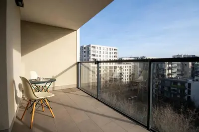 Balkon lub taras w obiekcie Nova Studio Cybernetyki