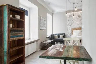 Część wypoczynkowa w obiekcie HelloWarsaw Cosy Central Studio near PKiN