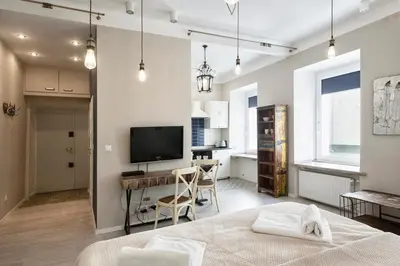 Telewizja i/lub zestaw kina domowego w obiekcie HelloWarsaw Cosy Central Studio near PKiN