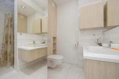 Łazienka w obiekcie Warsaw Hub Daszynskiego Apartment