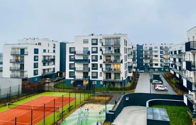 Budynek, w którym mieści się apartament