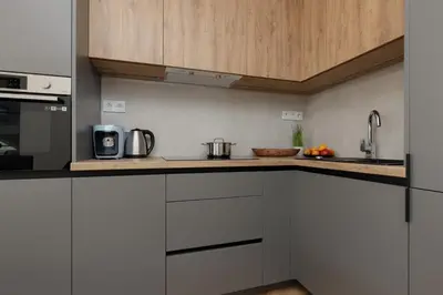 Kuchnia lub aneks kuchenny w obiekcie Warsaw City Life Apartment Bagno by Noclegi Renters