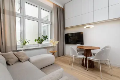Telewizja i/lub zestaw kina domowego w obiekcie The Champagne Suite City Center Hoza Premium