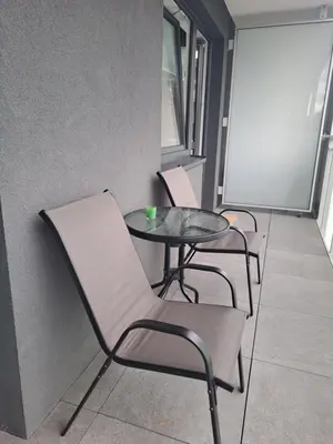 Część wypoczynkowa w obiekcie Warsaw Smart Apartment with Parking