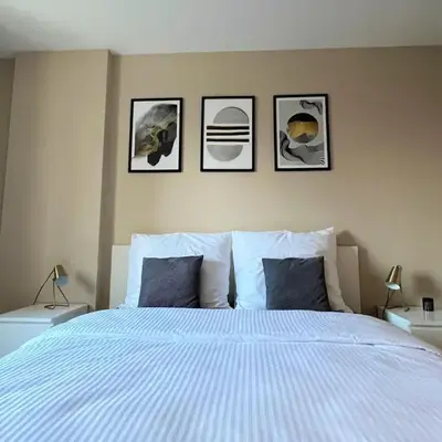 Uroczy Apartament z widokiem na centrum i darmowym parkinigiem