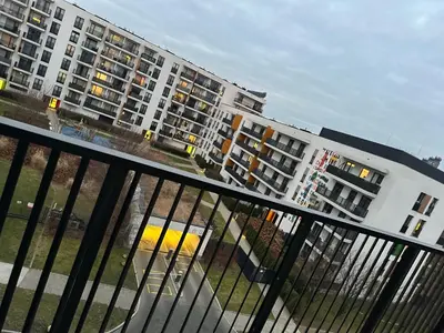 Balkon lub taras w obiekcie Modern Nest Warsaw