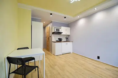 Kuchnia lub aneks kuchenny w obiekcie Skorochód Majewskiego 15 studio A
