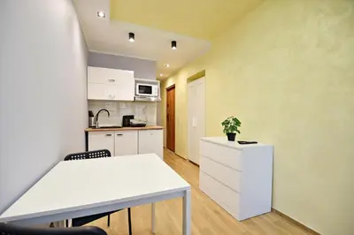 Kuchnia lub aneks kuchenny w obiekcie Skorochód Majewskiego 15 studio B