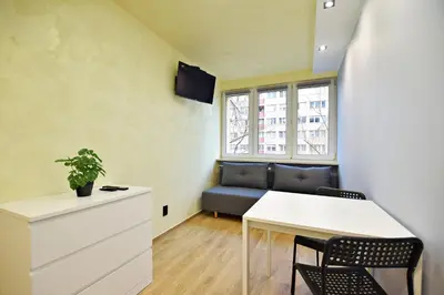 Telewizja i/lub zestaw kina domowego w obiekcie Skorochód Majewskiego 15 studio B