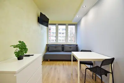 Telewizja i/lub zestaw kina domowego w obiekcie Skorochód Majewskiego 15 studio B