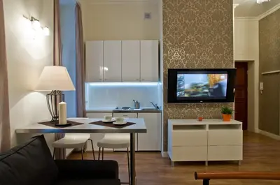 Telewizja i/lub zestaw kina domowego w obiekcie Residence Okólnik Apartments