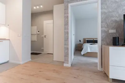 Kuchnia lub aneks kuchenny w obiekcie Stylowy Apartament przy Metrze, przy Centrum Onkologii