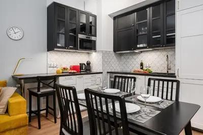 Kuchnia lub aneks kuchenny w obiekcie Wola Cozy Apartment by P&O Apartments