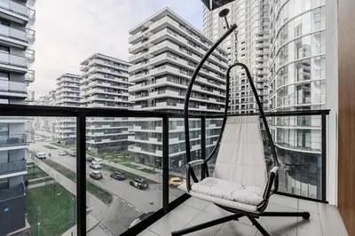 Balkon lub taras w obiekcie Wola Cozy Apartment by P&O Apartments