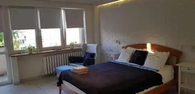 Łóżko lub łóżka w pokoju w obiekcie CITY CENTER Studio Prozna Street
