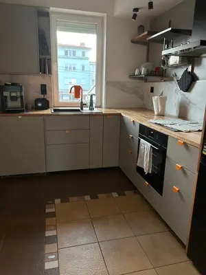 Kuchnia lub aneks kuchenny w obiekcie Sunray Apartament