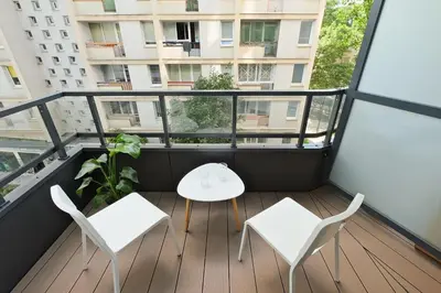 Balkon lub taras w obiekcie Urban Nest - Old town studio - Solidarności 60b