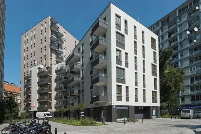 Budynek, w którym mieści się apartament