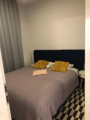 Łóżko lub łóżka w pokoju w obiekcie Apartment z klimatem - blisko centrum