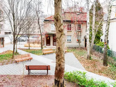 Budynek, w którym mieści się apartament