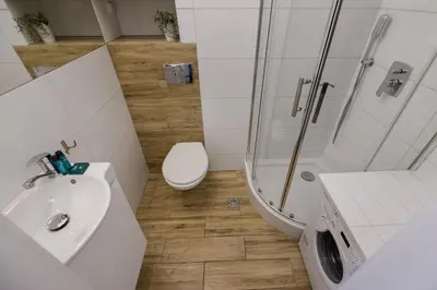 Łazienka w obiekcie ShortStayPoland Kasprzaka Apartments