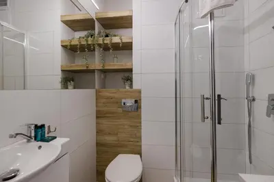 Łazienka w obiekcie ShortStayPoland Kasprzaka Apartments