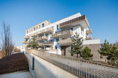Budynek, w którym mieści się apartament