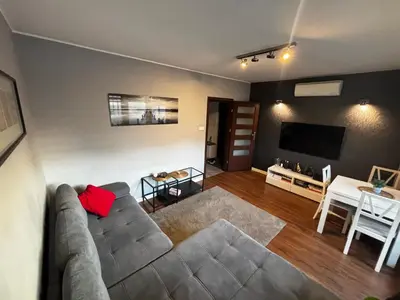 Część wypoczynkowa w obiekcie Nice and quiet apartment