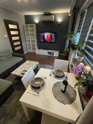 Telewizja i/lub zestaw kina domowego w obiekcie Nice and quiet apartment