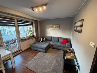 Część wypoczynkowa w obiekcie Nice and quiet apartment
