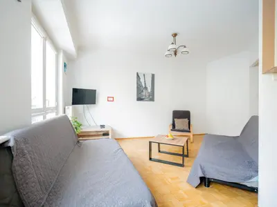Część wypoczynkowa w obiekcie Green Kabaty Apartment 1