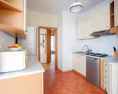 Kuchnia lub aneks kuchenny w obiekcie Green Kabaty Apartment 1