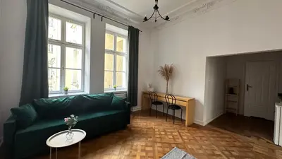 Część wypoczynkowa w obiekcie Kamienica Śródmieście Apartament 18A