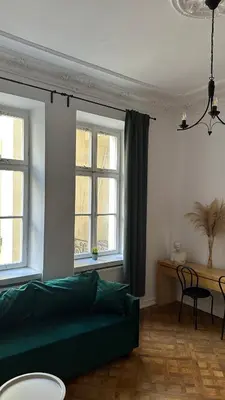 Część wypoczynkowa w obiekcie Kamienica Śródmieście Apartament 18A