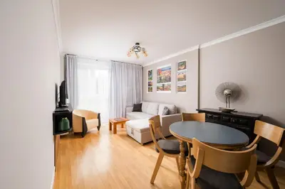 Część wypoczynkowa w obiekcie Powiśle Charming Apartment by BookingHost